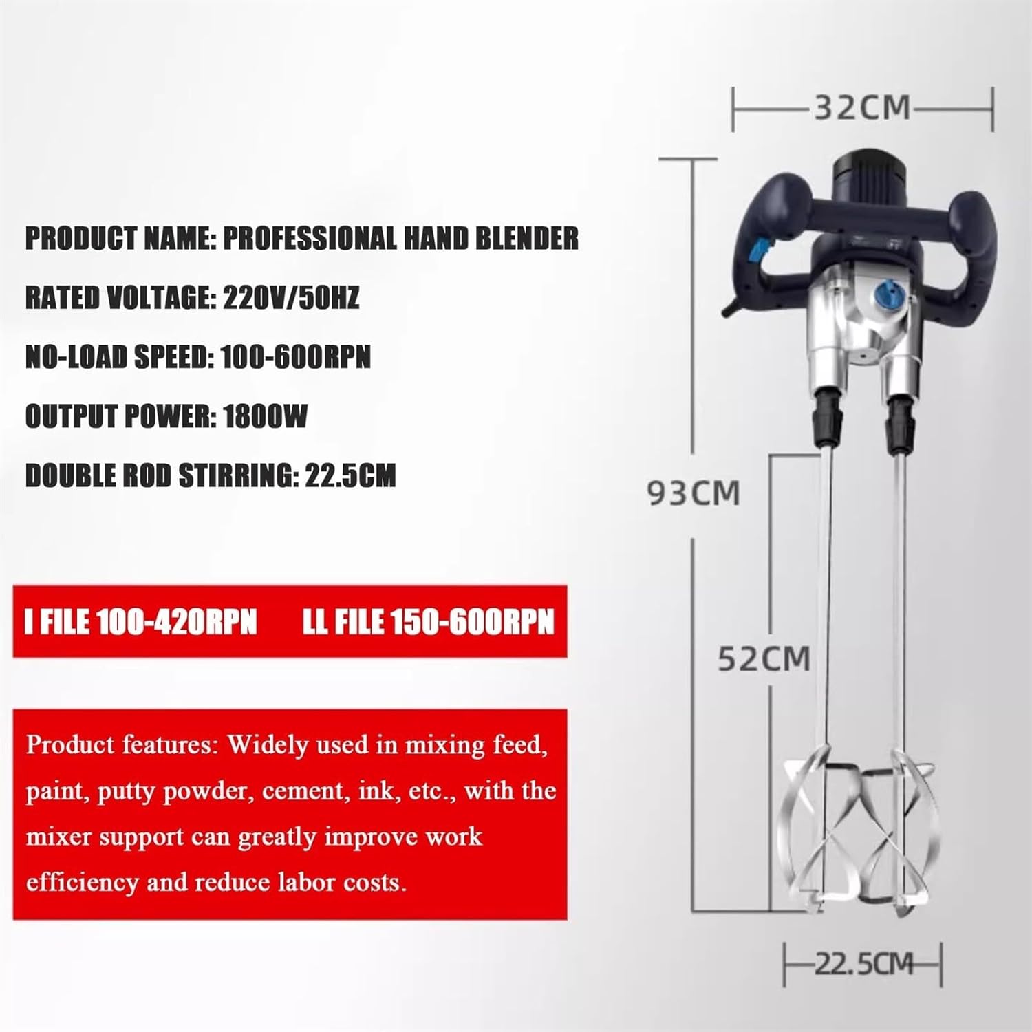 Pneumatic Paint Mixer, Electric Tank Mixer Machine, Automatic Paint Mixer Machine, Power Air Agitator, for Ink Dissolver Agitator