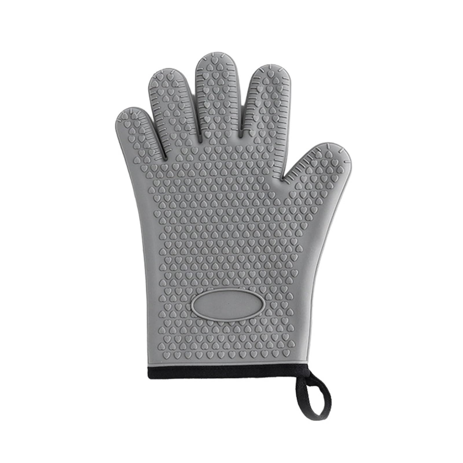 MRKU Baking Mitts Cooking oven gloves Heat Resistant,Heat Silicone Multicolor Microwave Kitchen Insulation