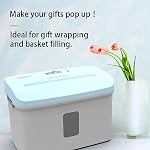 Automatic Shredded Paper Cutter, Crinkle Paper Shredded Cut Paper Machine, 7.5L Visible Transparent Window, Raffia Paper/25g & A4/70g, Pull - Power Off for Birthday/Wedding/Festival Decor