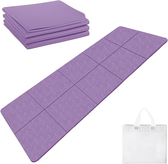 Eulihent Tapis de Yoga Pliable et Antibactérien de Voyage Eulihent