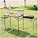 Maarch Folding Grill Tables for Outside Camping, Lightweight Kitchen Camping Table with Grill Stand for Stove, Grey Maarch Folding Grill Tables for Outside Camping, Lightweight Kitchen Camping Table with Grill Stand for Stove, Grey