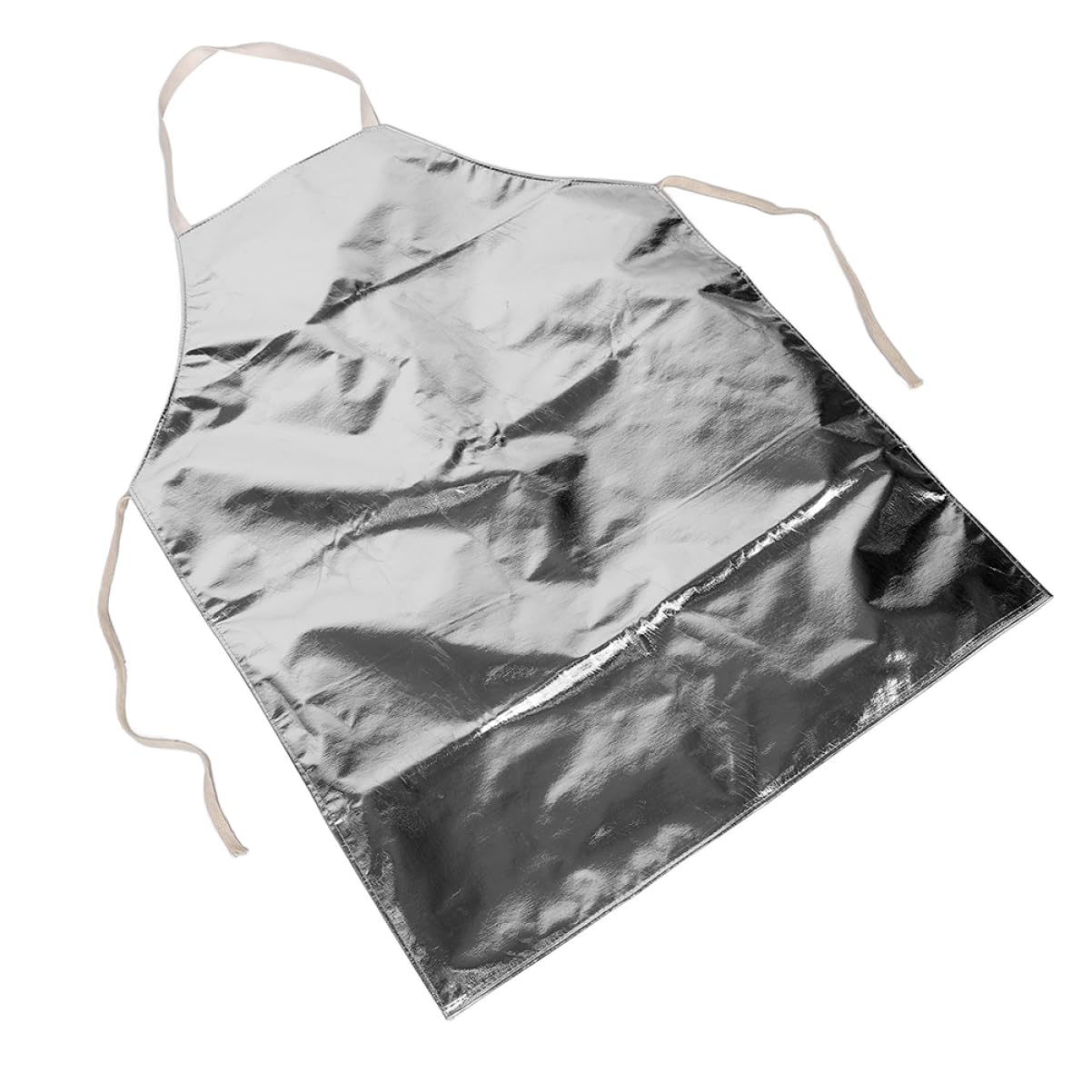 Gadpiparty Hitzeschutz Schürze aus Aramid Aluminium Verstellbare Träger Wärmeisolierend für Schmelzarbeiten und Hohe Risiken