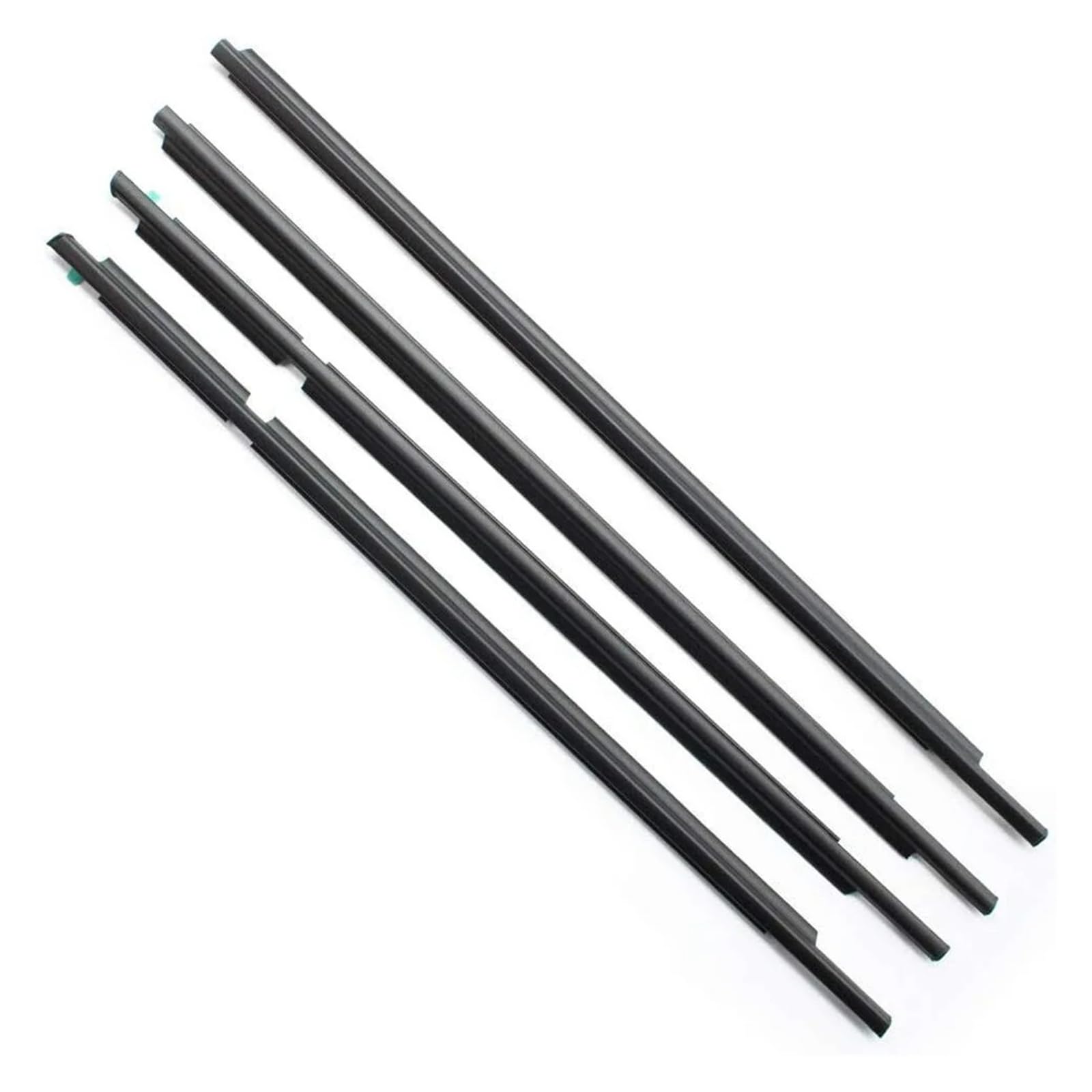 Uussup One Color Rubber Seal Weather Stripping 4Pcs Car Outer Windows Rubber Weatherstrip For Toyota For Land For Cruiser For Prado 120 Series For Lexus Gx470 2003-2009 Seal Strip