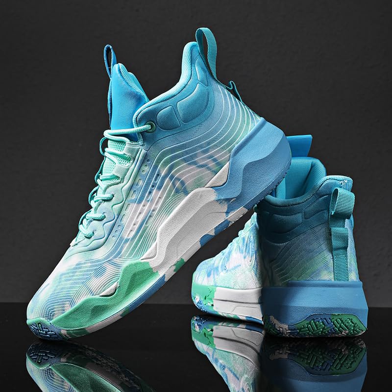 Image of Women Men Basketball Shoes Fashion Running Sneakers Colorful Painting Sport Shoe