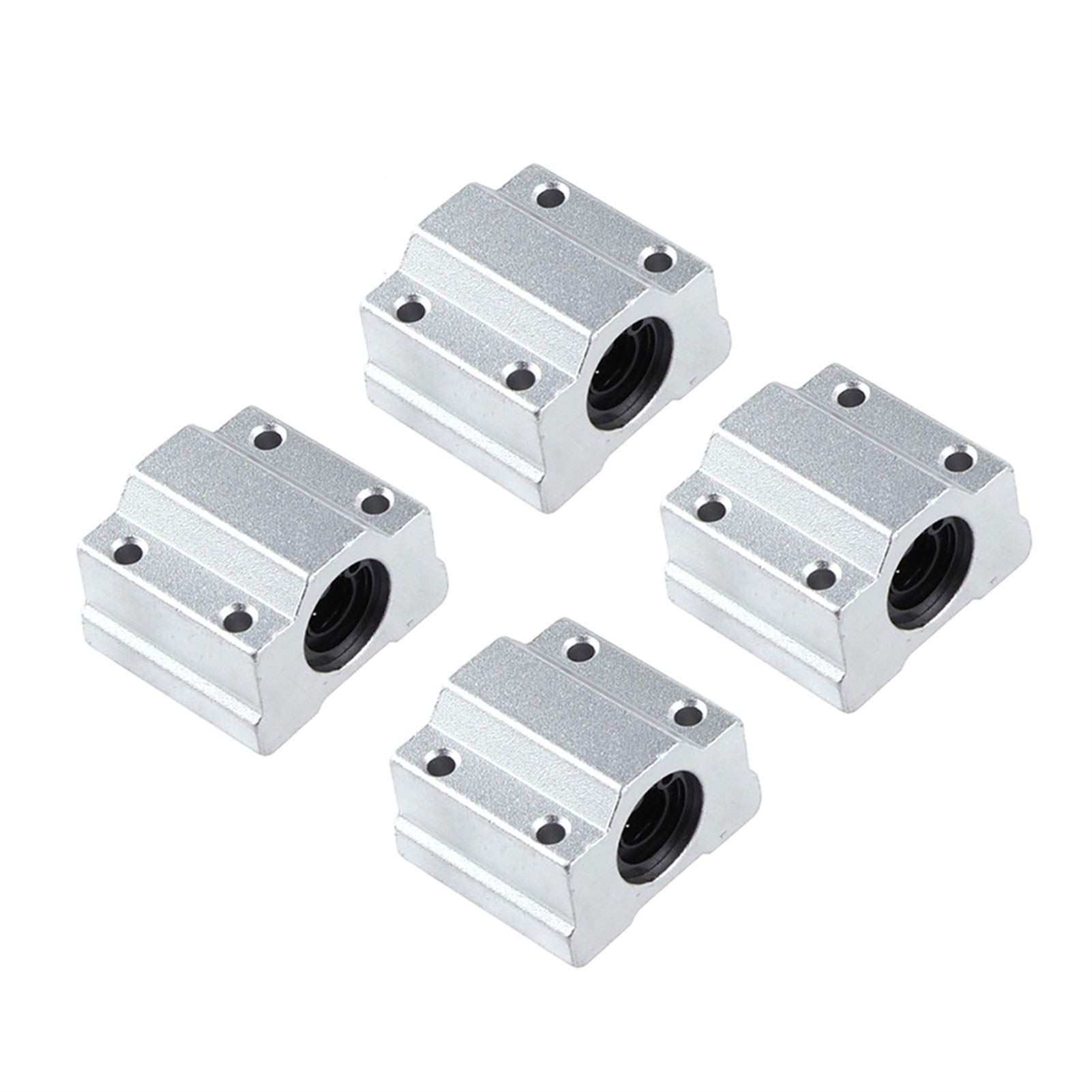 RCGKNNMUZ 4pcs Linear Motion Bearing Slides, Model SCS8UU-SCS25UU, Length 8-25mm, Mainly Used for CNC Parts, 3D Printer Parts, Precision Machine Tools.(SCS8UU)