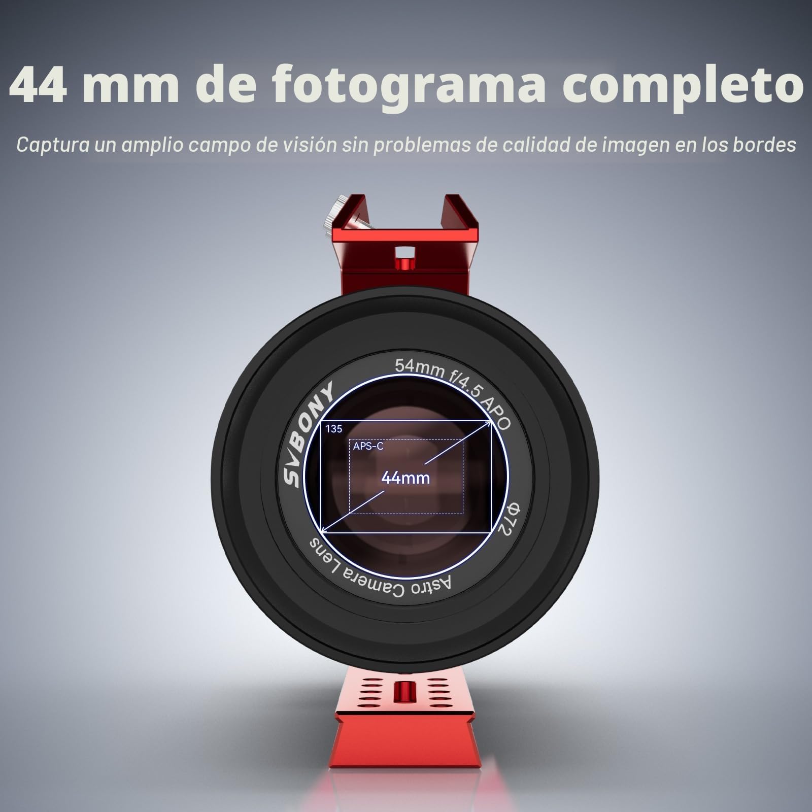 Svbony SV555 APO Telescopio Astrofotográfico de 54mm, Objetivo para Cámara Astronómica de Fotograma Completo f/4,5, Apertura Ajustable, para Astrofotografía de Cielo Profundo con Kit de Montura EAF