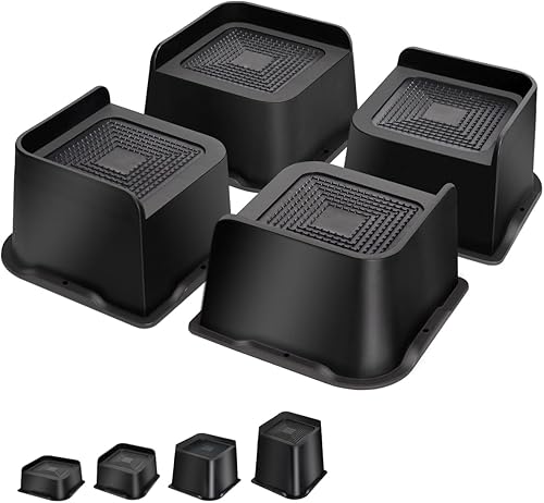 Elevadores de cama resistentes de 3 pulgadas, elevadores de muebles en forma de L, elevador de silla elevador para sofás, sofás, escritorios, juego