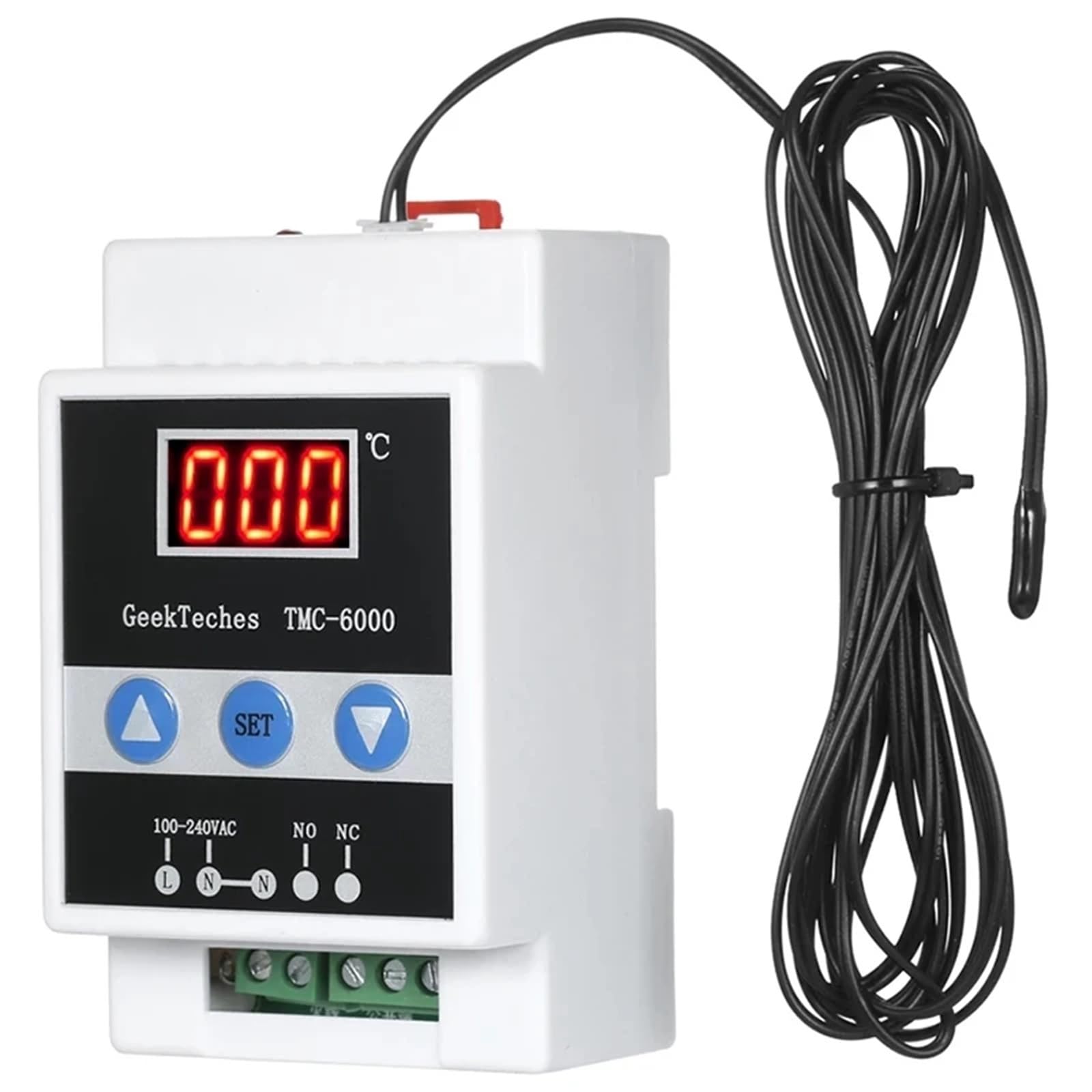 TMC-6000 Guide Rail Thermoregulator Digital Temperature Controller Thermostat Refrigeration Heating Temperature-A