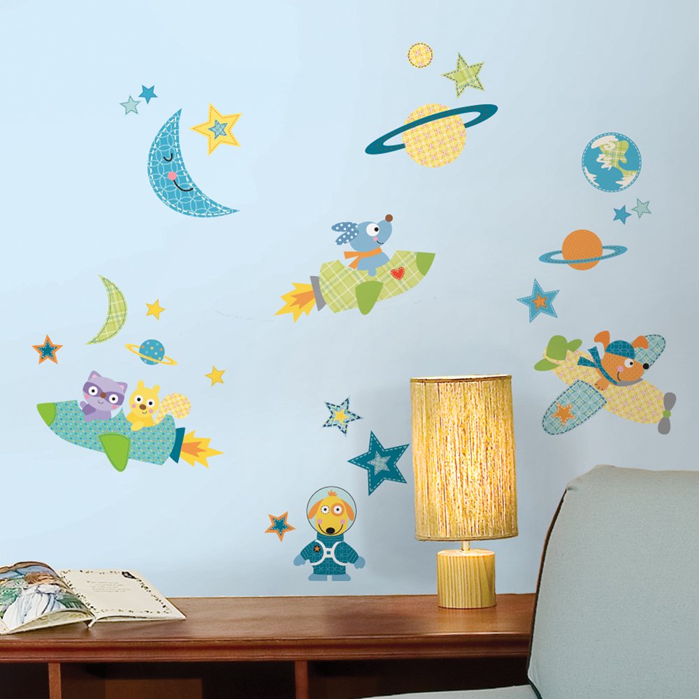 RoomMatesRoomMates Rocket Dog Peel and Stick Wall Decals