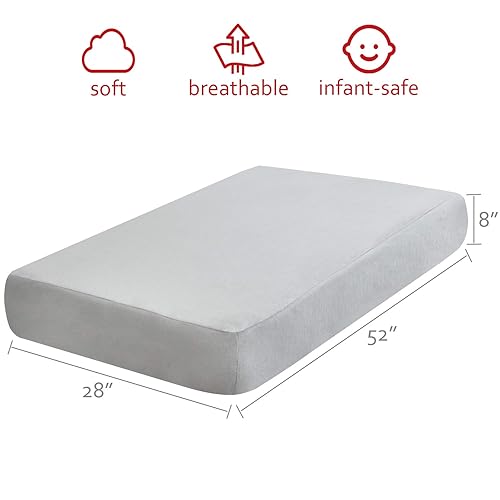 Miniatura 3 de Paquete de 2 sábanas de franela para cuna, 100% franela de algodón, sábana bajera para cuna estándar (28 x 52 pulgadas) y colchones para niños