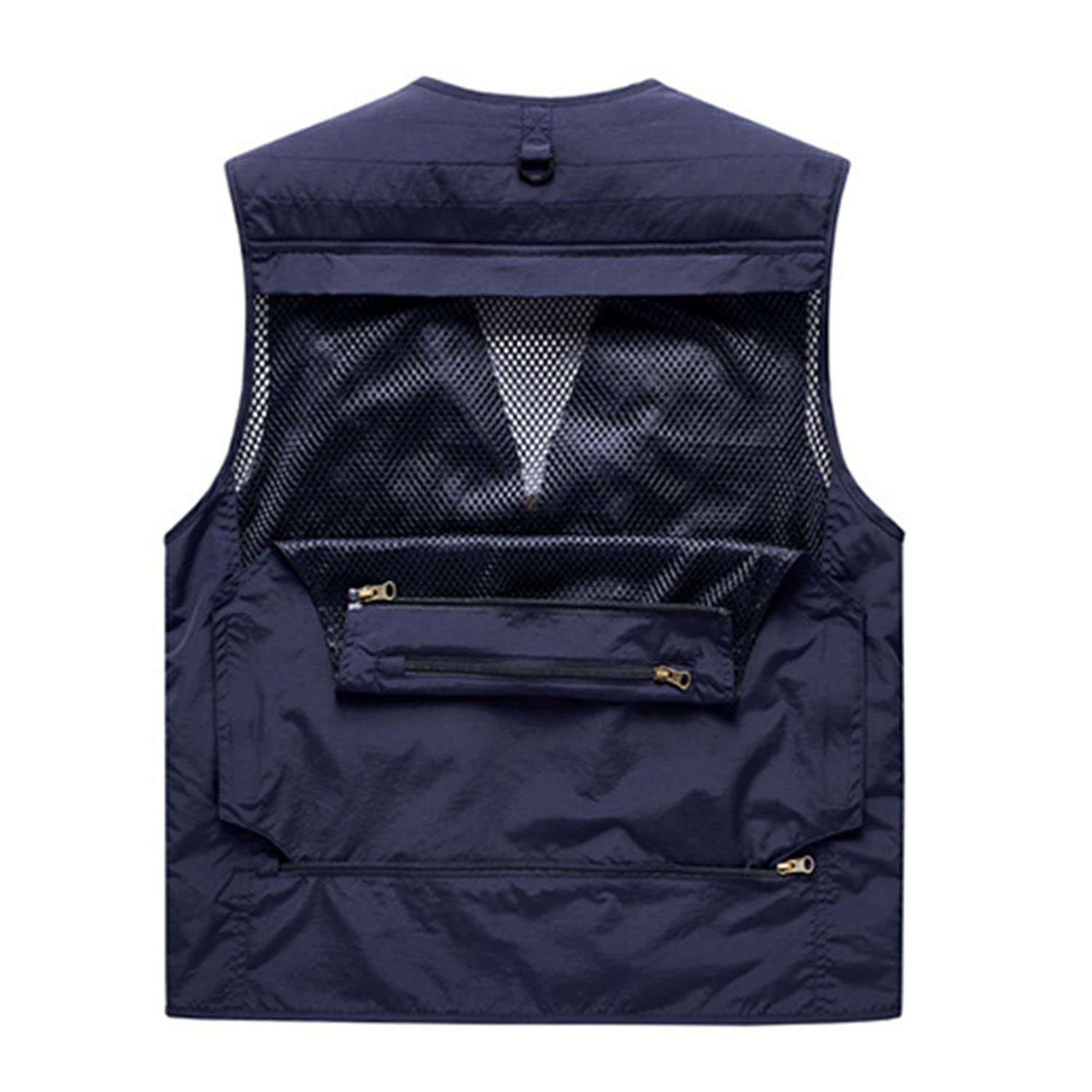 Chaleco para Hombre Chaleco Sin Mangas con Multibolsillos Chaleco De Pesca Casual para Exteriores Chaleco Transpirable De Verano para Fotografía Chaqueta De Viaje