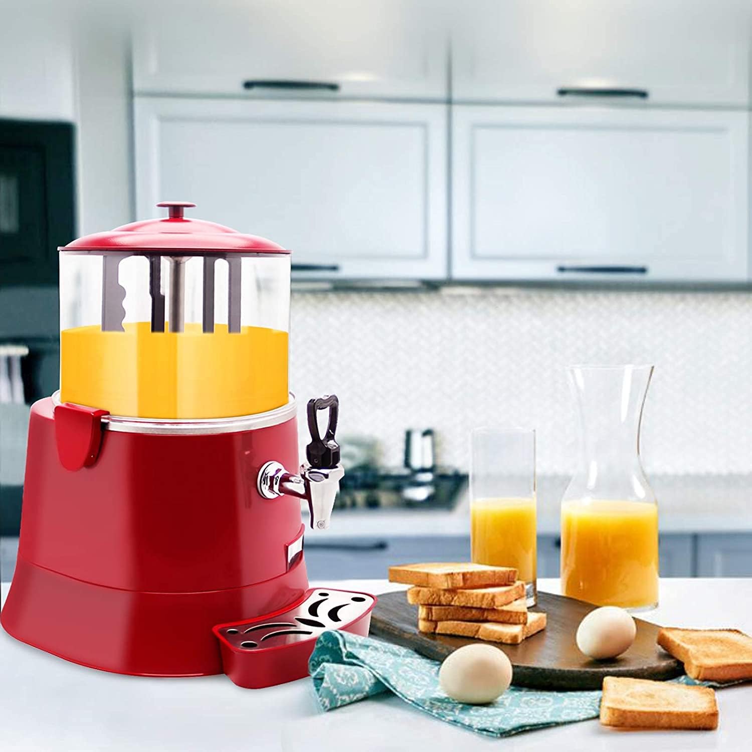 Chocolate Hot Drink Machine, Hot Melt Machine Upgrade Machine Hot Chocolate Dispenser Heater Heating Chocolate Coffee Milk Tea,10L (5L)