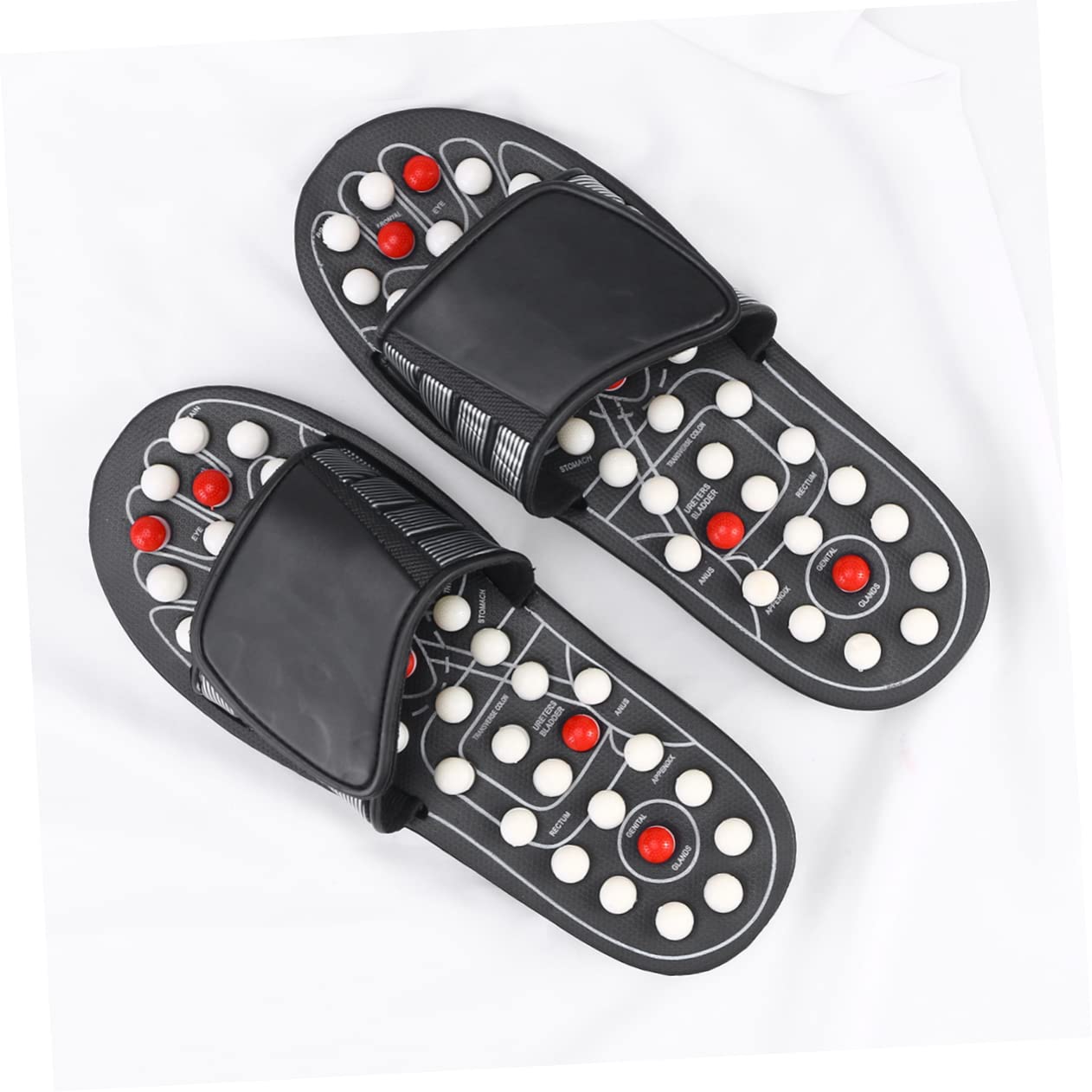 Sandalen Für Fußmassage Mit Akupunktur Hausschuhe Zur Entspannung Für Männer Und Frauen Therapeutische Massage Für Plantarfasziitis Fußschmerzen Lindern Mit Tai Chi Gossip