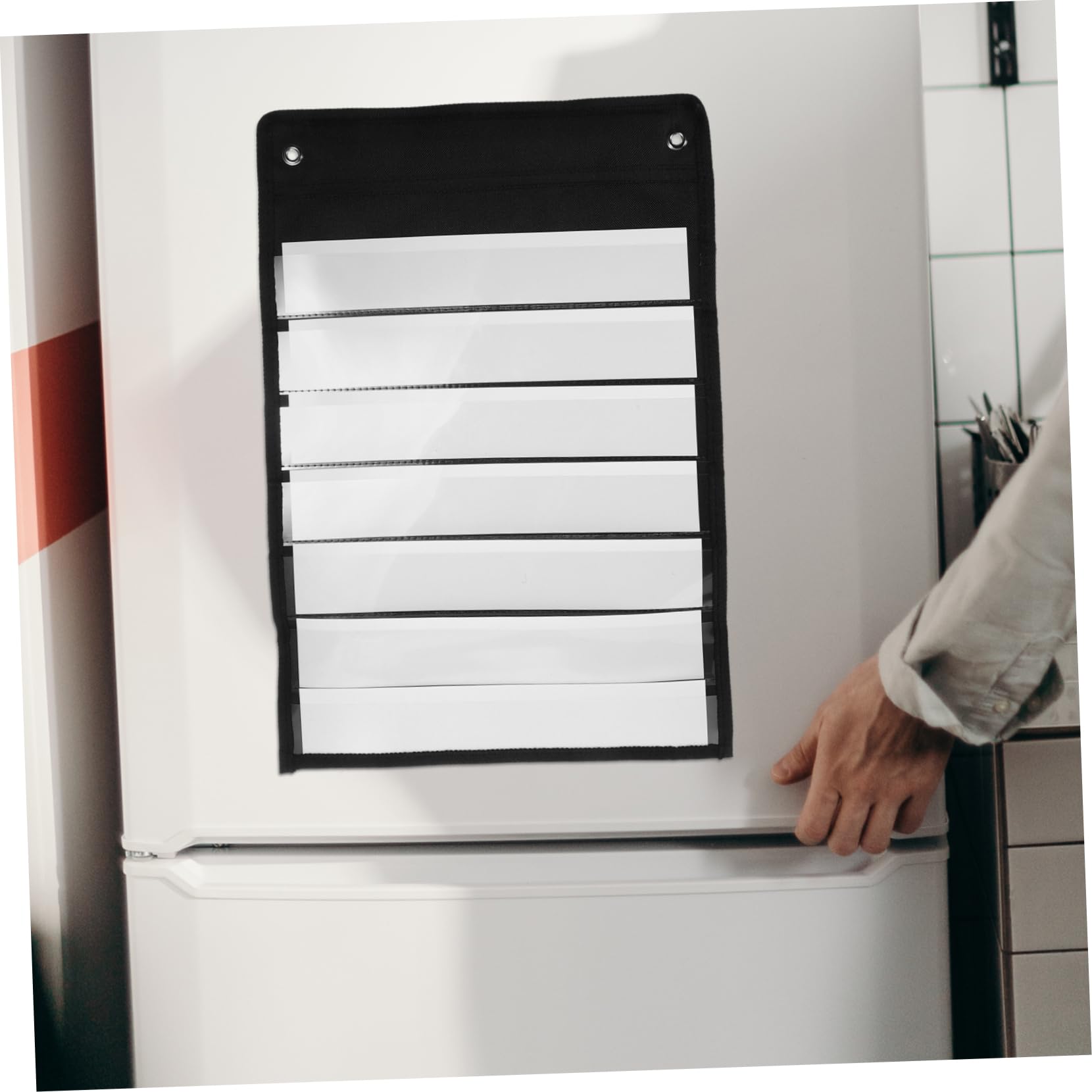 Happyyami Organiseur Mural Magnétique Tableau De Poche Violet Multifonction 10 Pochettes Résistantes Pour Agenda Et Planning Scolaire, Paquet De Rangement Suspendu Pour Salle De Classe Et Bureau