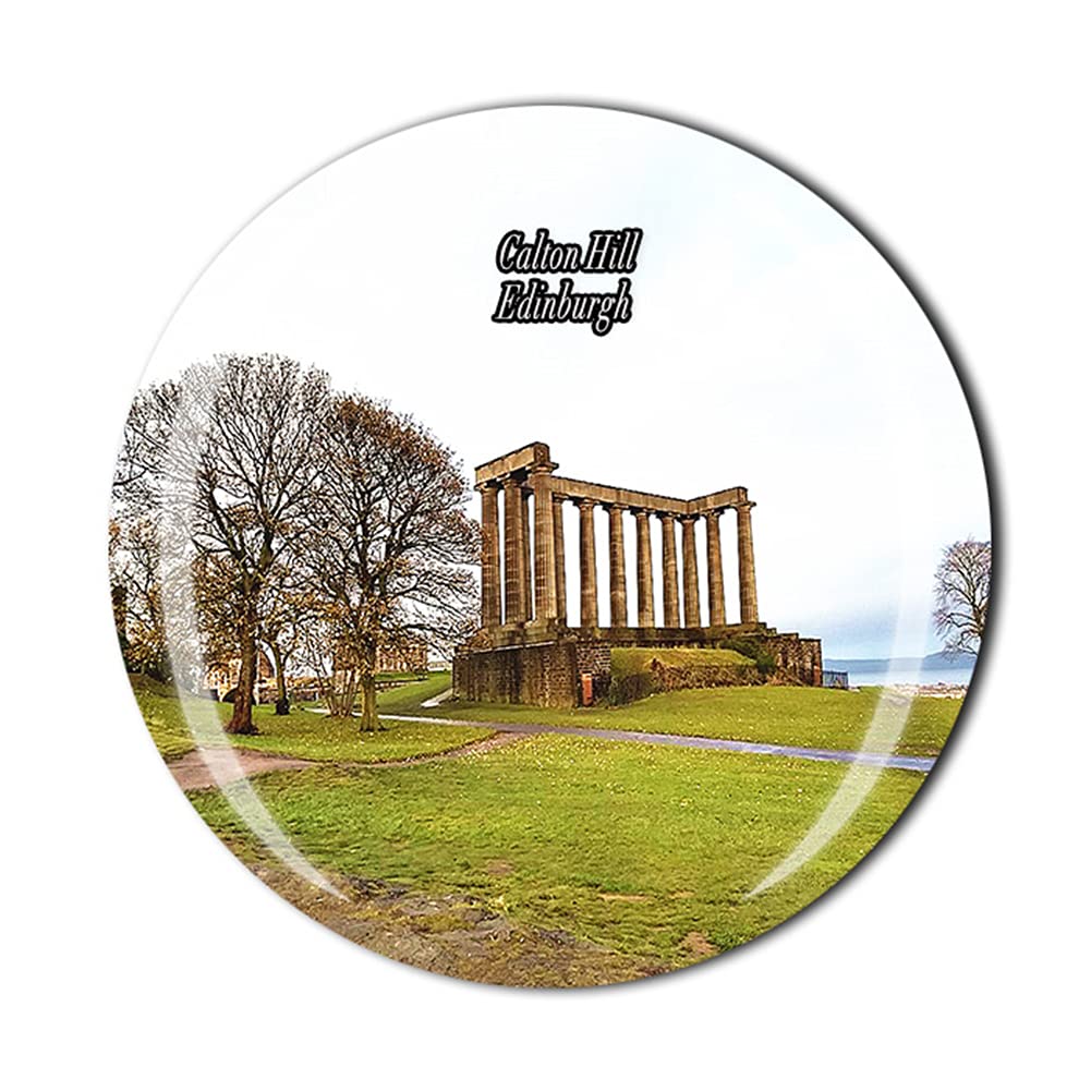 Muyu Magnet Edinburgh Scotland Calton Hill Fridge Magnet Souvenir Gift Crystal Magnetic Sticker Collection