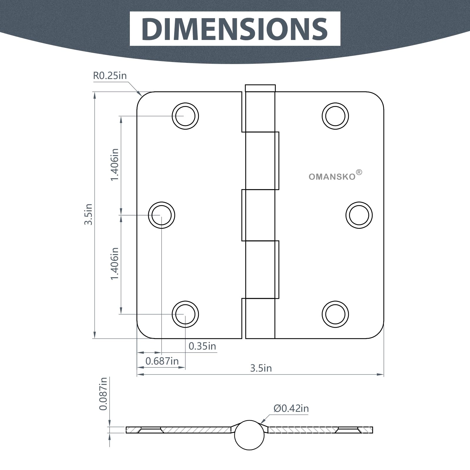 Bisagras Instalación Fácil 8 Agujeros Paquete De 24 Bisagras De Puerta Negras, Bisagras Negras De 3.5 X 3.5 Pulgadas Para Puertas Interiores, Bisagras De Puerta De 3 1/2 Pulgadas Para Puertas Residenciales