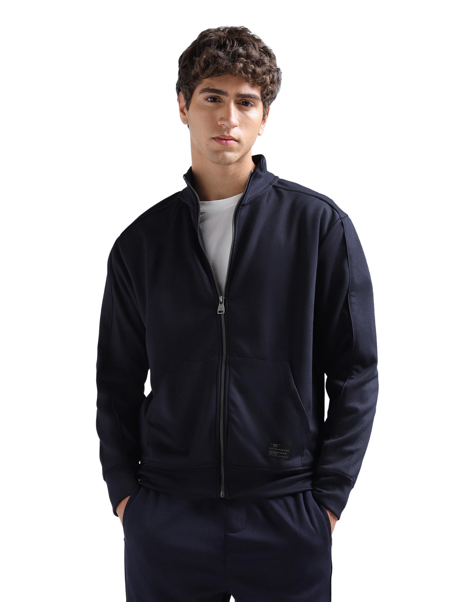flying machine Men's Relaxed Fit Sweatshirt| Patterned Knit-picture-40