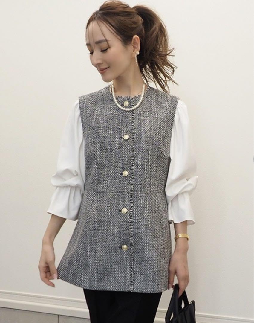 美品】バーバリーブルーレーベル ノバチェックツイード コート フレア