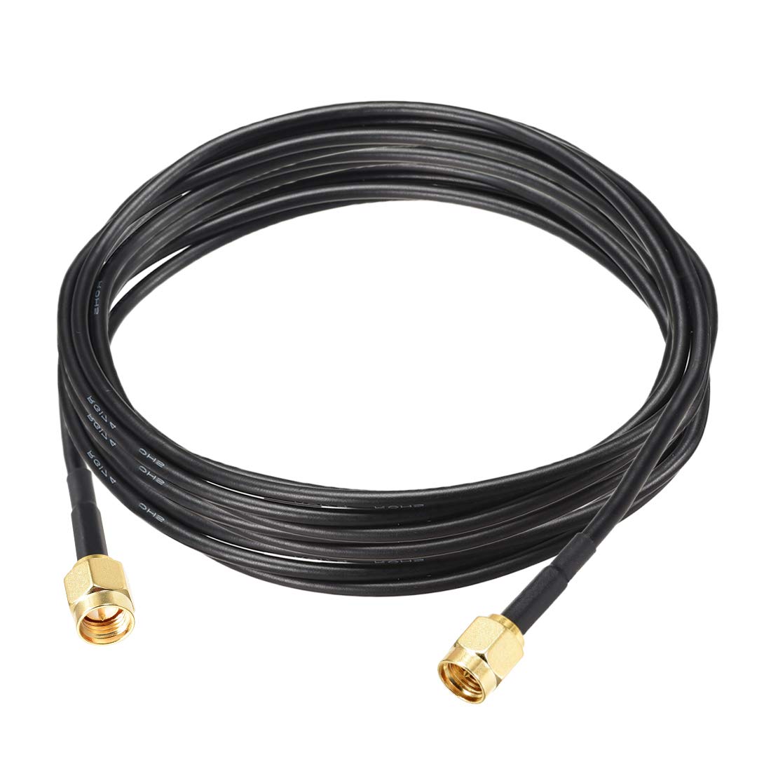 uxcell RG174 SMA Male to SMA Male RF Coaxial Adapter Connector Copper Cable Extension 3meter