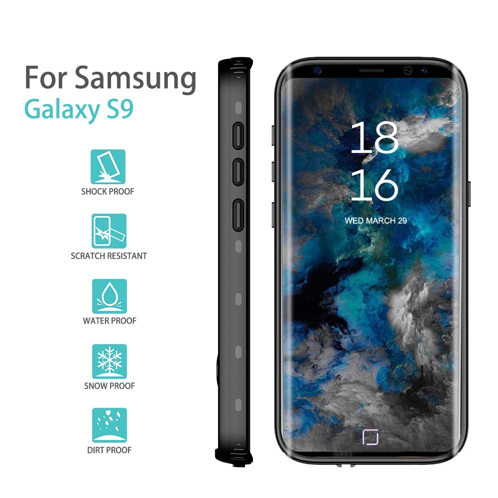 Amazon.co.jp: 防水ケース Samsung Galaxy S9 用 防雪 防塵 耐衝撃