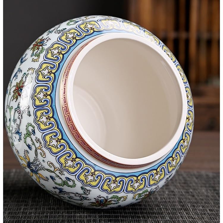 Słoik Cukru Ceramiczne puszki do herbaty, puszki ogólne kolor szkliwiony, Pałac Styl średni złośliwy, Biluochun Słodycze Wysokiej Klasy, Przechowywanie w domu, Uszczelnione Herbaty Botka(B)
