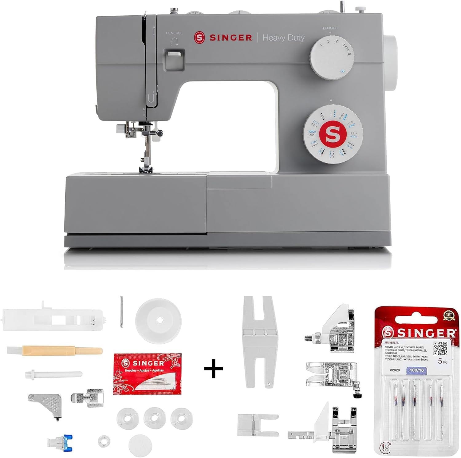 Singer Heavy Duty HD 4423 macchina per cucire motore potenziato con bonus kit ESCLUSIVA di CUCIREONLINE