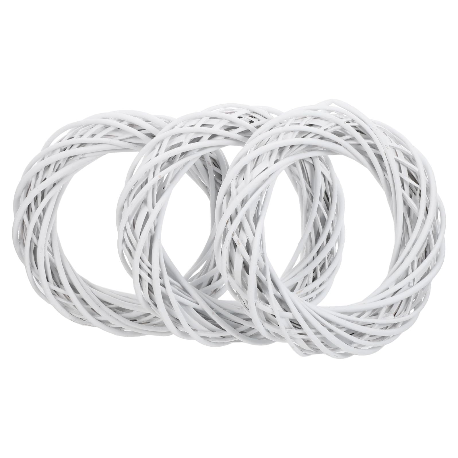 3 Stück 3 Stück Handgefertigte Weinreben Kranzringe 30cm aus Natürlichem Rattan Rustikaler Selbstgemacht Kranzrohling für Hochzeits und Festtagsdekoration