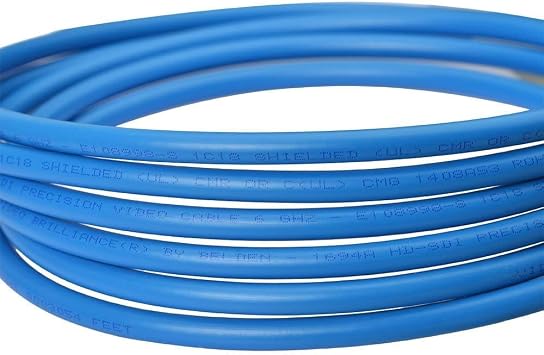 Superbat 3G/6G/12G SDI Cable 1ft BNC Jumper Belden 1694A Cable,Supports HD-SDI/3G-SDI/4K/8K Video,for Cameras Converter,Precision SDI Cord (1Pcs)