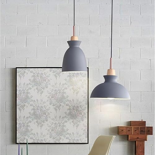 Miniatura 3 de Lámpara colgante de granero industrial retro, grande, nórdico, moderno, ajustable, lámpara colgante de techo, iluminación vintage para isla de