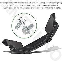 Vista 4 de 783-06424A-0637 - Cubierta de cinturón de cubierta negra compatible con MTD/Craftsman/Troy-Bilt/Husky cortacésped de 42 pulgadas y 46 pulgadas