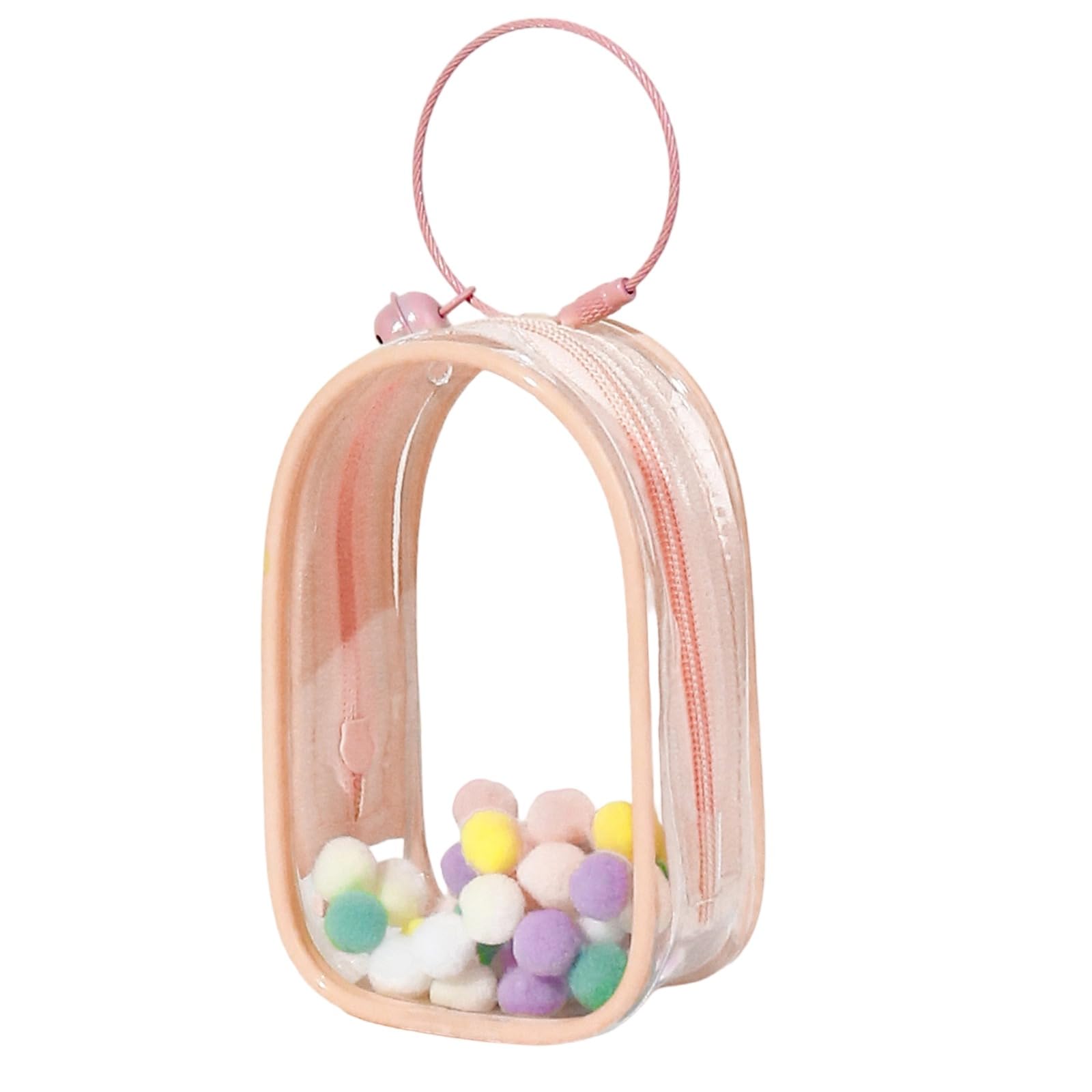 APGLSXY Sturdy PVC Clear Storage Bag for Baby Items and More Portable Designs for Easy Transportation Daily Casual Use Round Fashionable Pouches