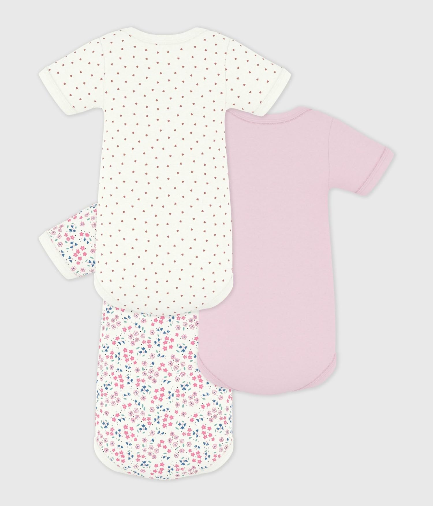 Petit Bateau A0ft2 Biancheria intima GIORNO Bimba 0-24 (Pacco da 3)