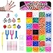 DIY Pulseras Gomas, Gomas para Pulseras de Colores 22 Colores + Muchos Pequeños Accesorios, los Mejores Regalos(4400，)