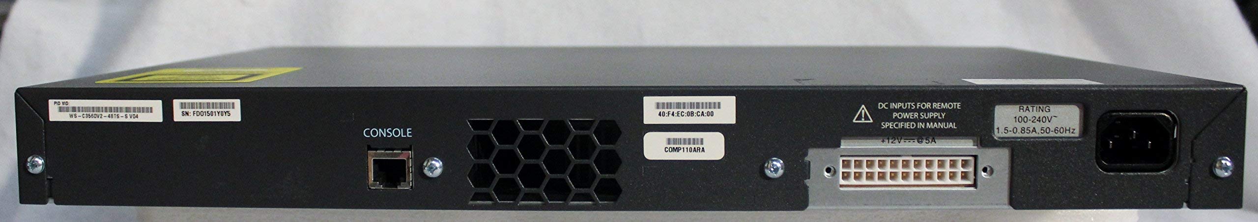 Cisco WS-C3560V2-48TS-S Switch Gestionado - Switch de Red (Gestionado, Bidireccional Completo (Full Duplex)) (Reacondicionado)