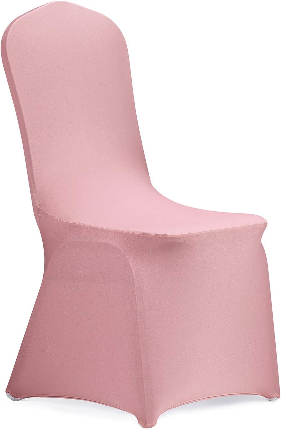Peomeise Stretch Spandex Chair Cover for Wedding Party Dining Banquet Event (Dusty Rose, 6) Dusty Rose 6