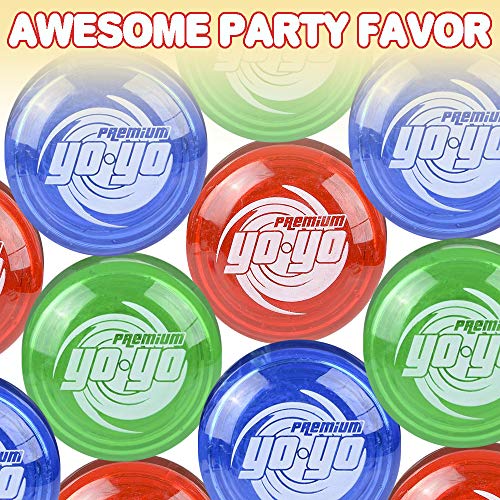 Artcreativity Premium Plastic Yoyos For Kids, Pack Of 6 Yo-Yo Toys In Assorted Colors, Birthday Party Favors, Goodie Bag Fillers, Holiday Stocking Stuffers, Classroom Prizes #TOP5