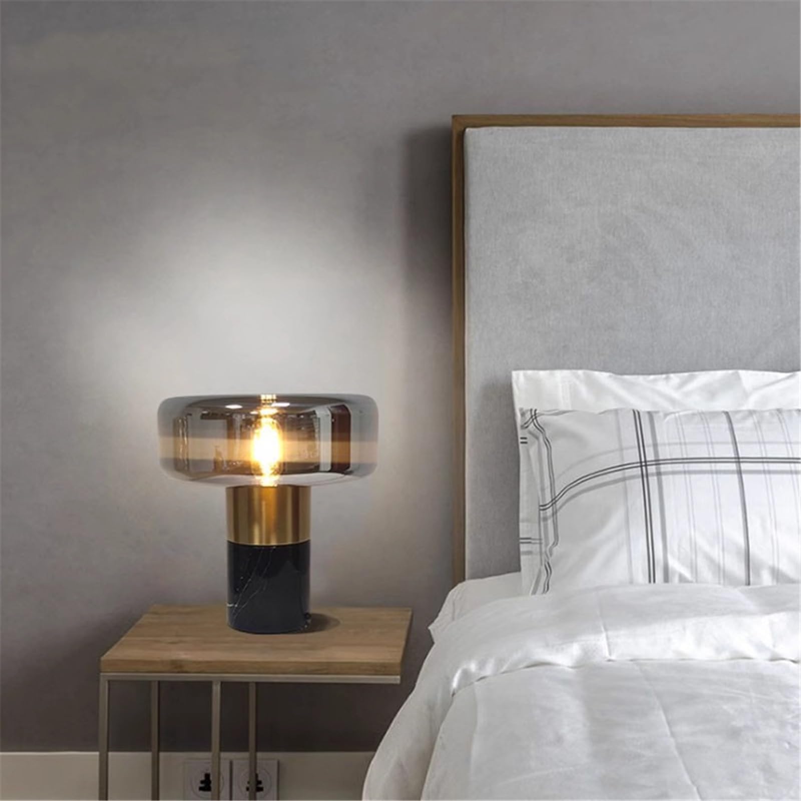 Affascinante Lampada da tavolo in marmo, decorazione semplice for soggiorno, studio, camera da letto e comodino Arredamento per la casa