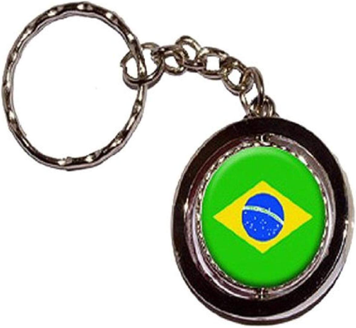 Graphics and More Brazil Flag - Key Chain Keychain Ring