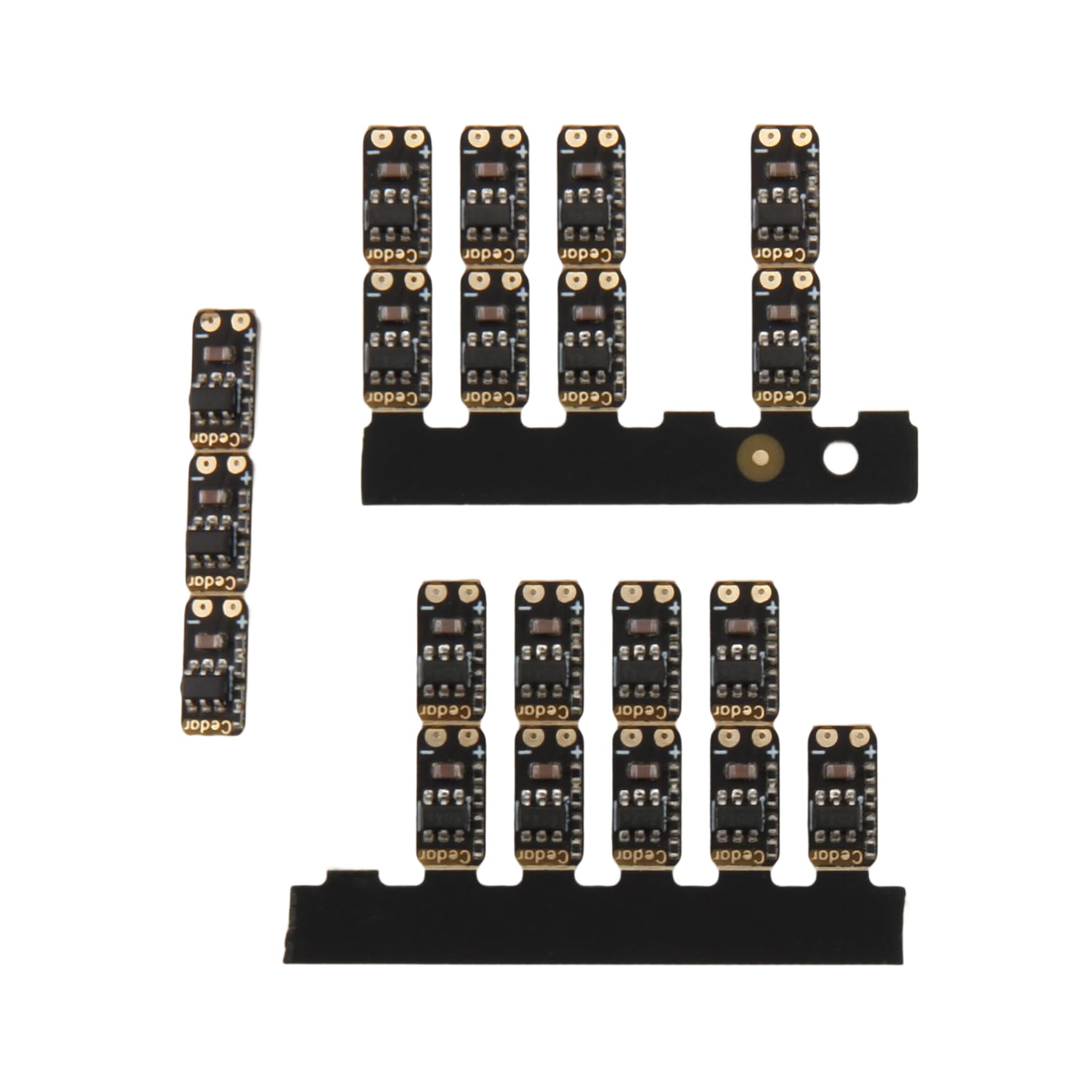Pinafresa Mini Led Light 20Pcs 3.7-4.2V Metering Module 1 String Ternary Lithium Battery Power Display