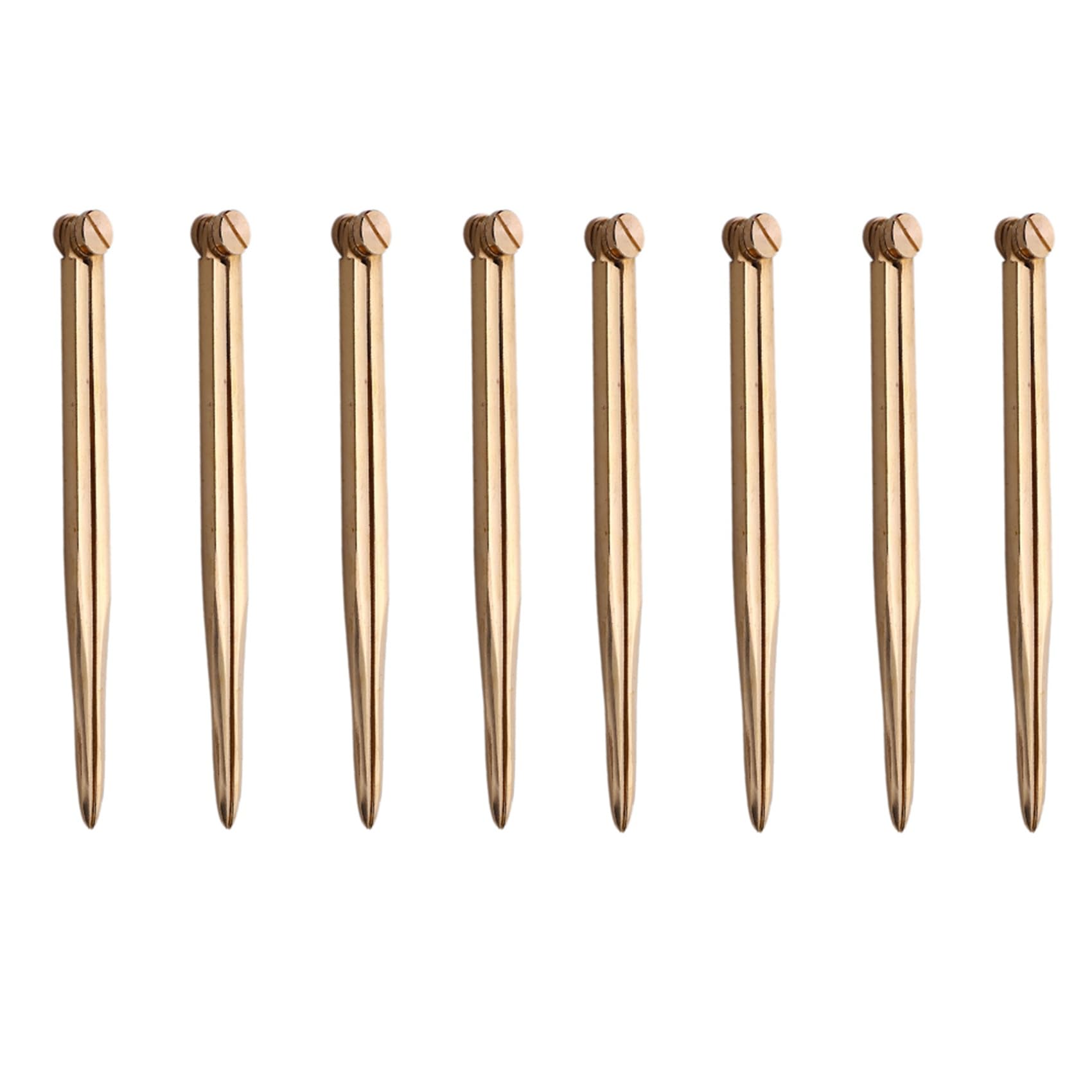 Jnchdghwa Golden 8Pcs 168Mm Navigation Chart Straight Divider Solid Brass Marine Dividing Tool No Rust For Architects Marine Navigation
