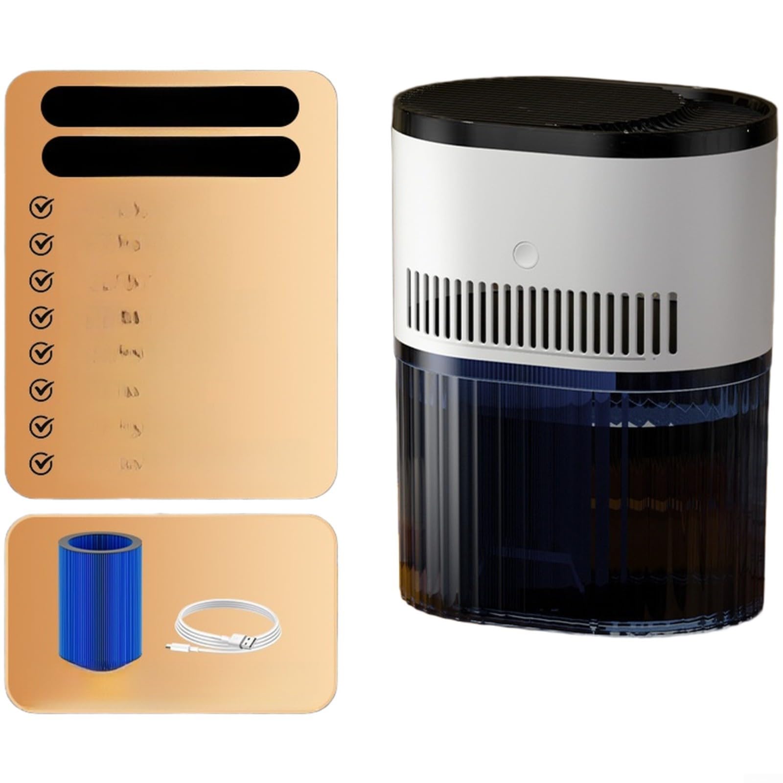 Humidificador sin niebla 3L alimentado por USB-C que evita la cal