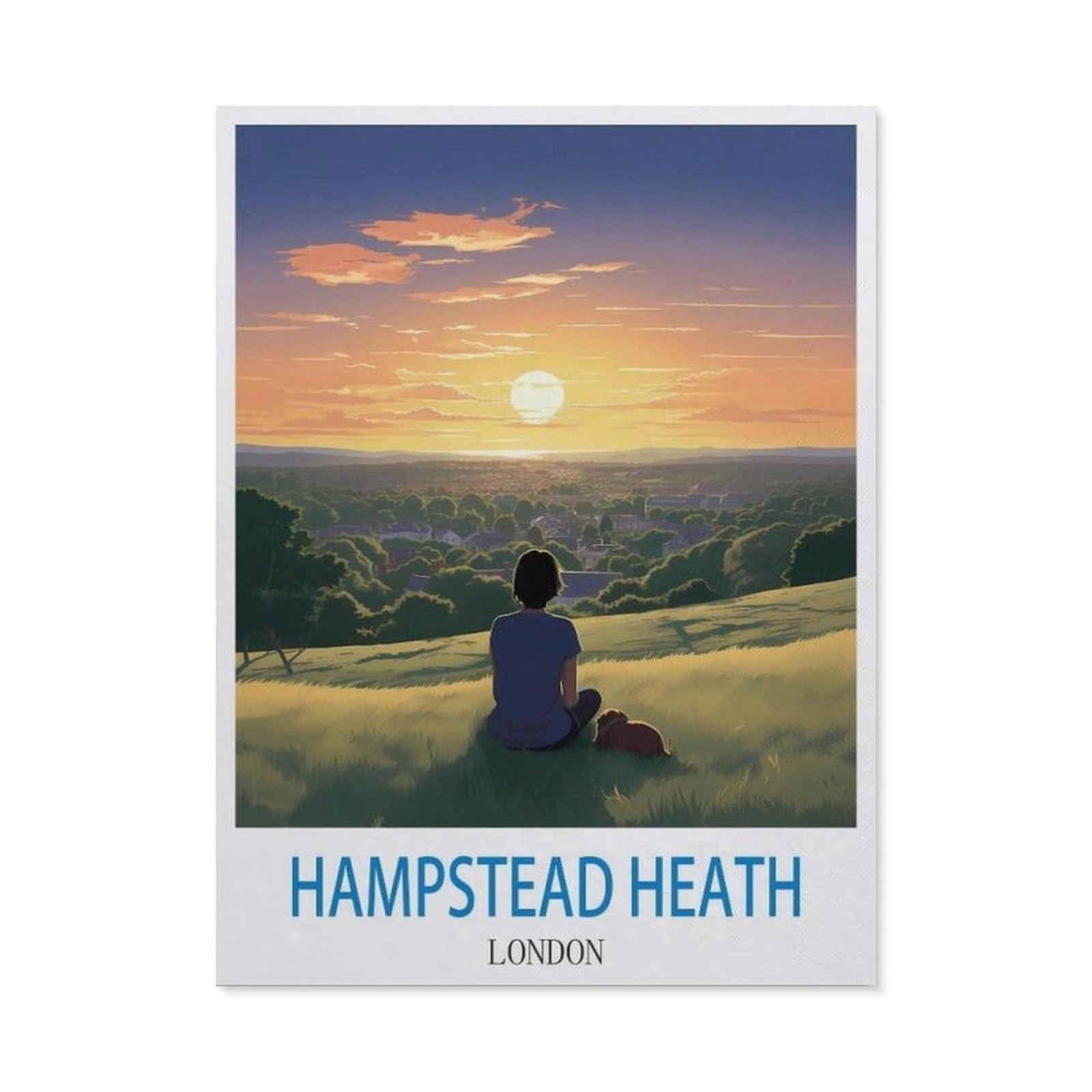 BEAYODKP 5D DIY Diamond Painting kit，Hampstead Heath London（30 x 40 cm）