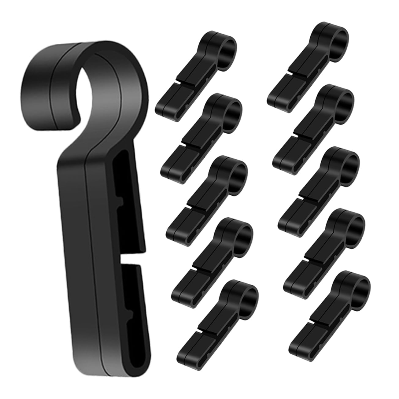 OSALADI Helmet Hooks 20pcs Hard Hat Light Clips Anti-slip Buckle Lightweight Mount for Construction Workers Easy Install