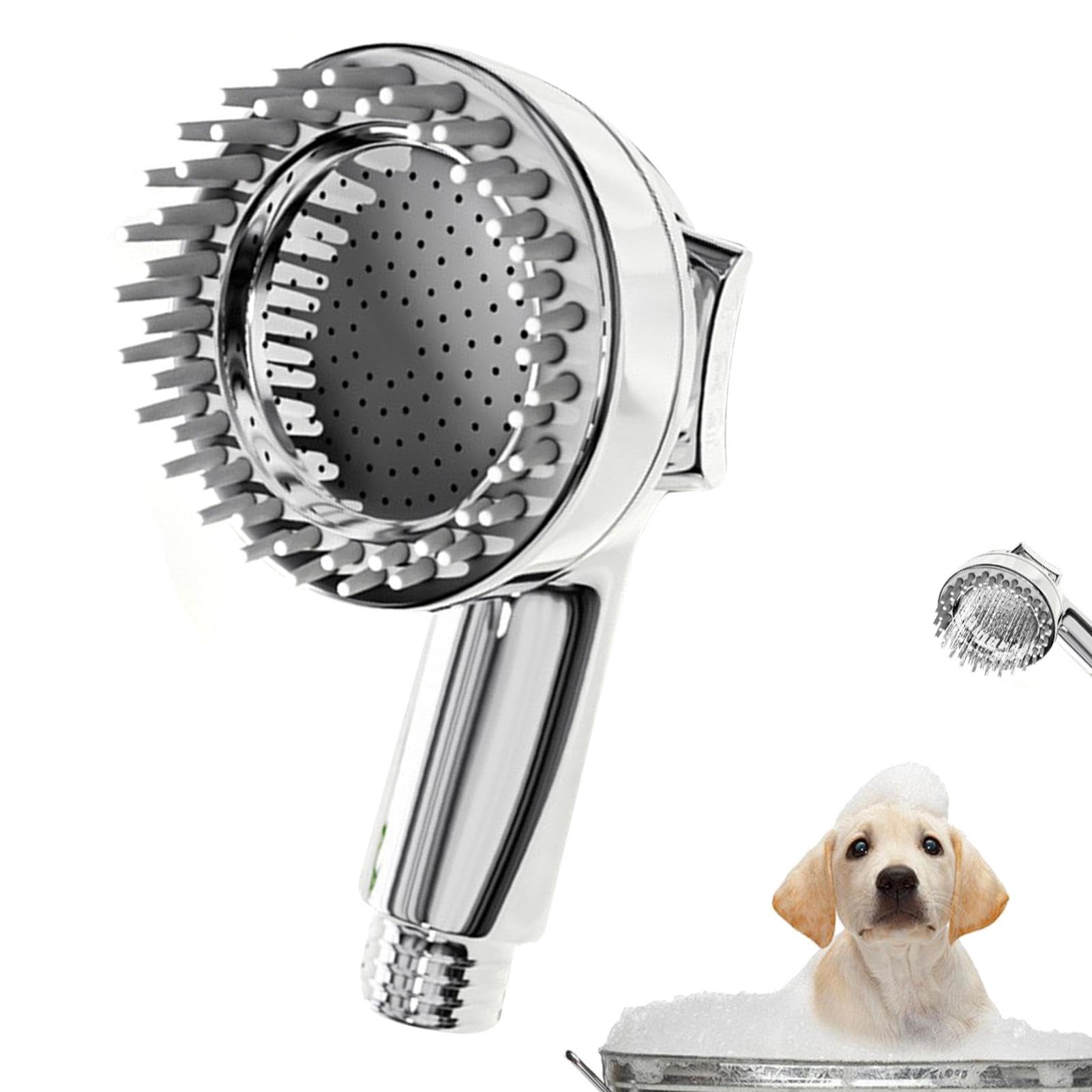 Oupukle Soffione Doccia Con Tubo 1,5m, Di Alta Qualità Doccia Soffione Da Ottone Con Tubo