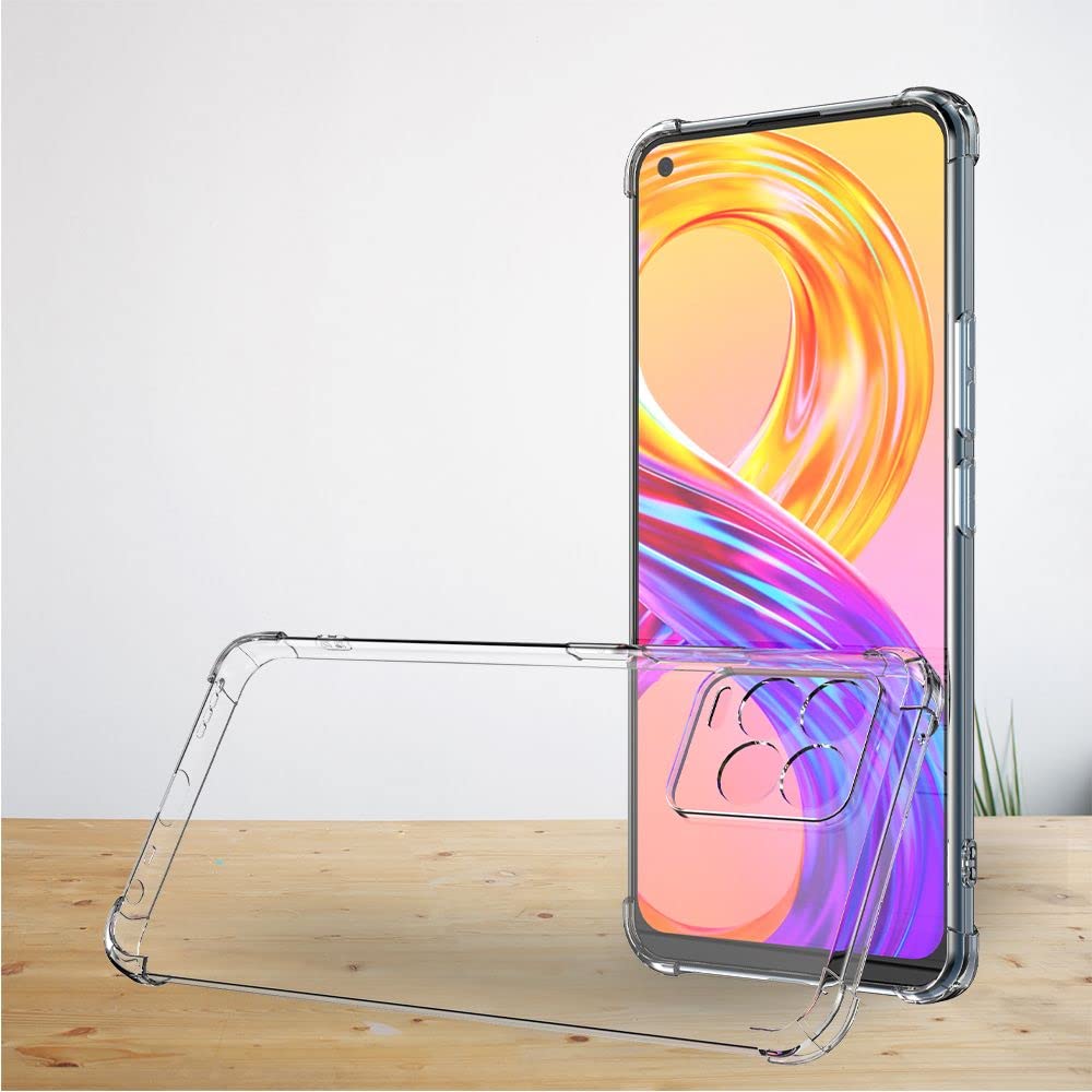 Buy Lustree Realme 8 5G Transparent Silicone Scratch Resistance and Shockproof Back Cover Online at Best Prices in India