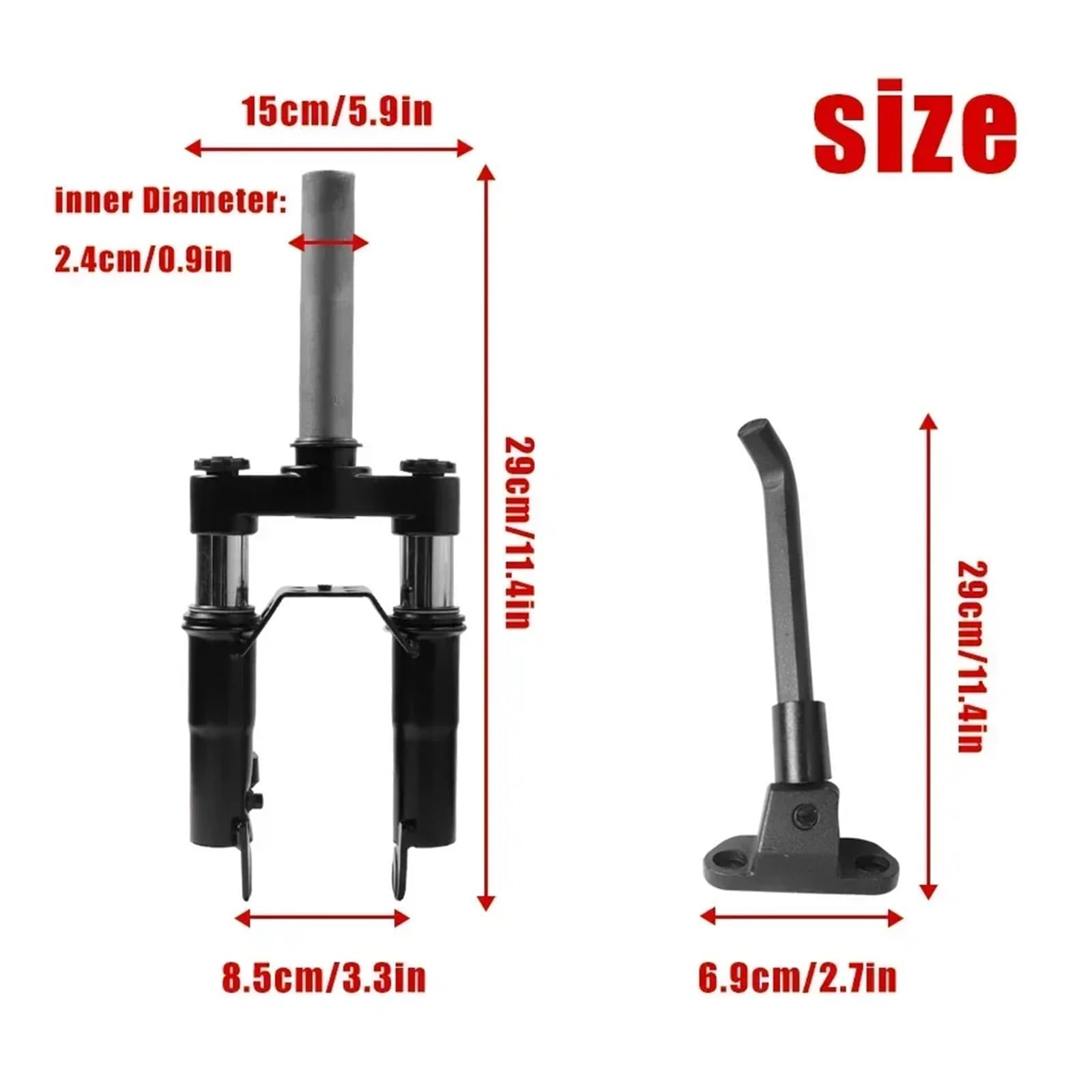 Base for asta pieghevole for pneumatici senza camera d'aria da 10 pollici Gancio pieghevole compatibile con Segway Ninebot MAX G30 Scooter elettrico Pannello di controllo Cruscotto di montaggio(Dark G