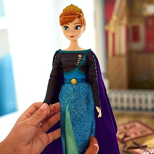 Miniatura 6 de Disney Muñeca oficial de Anna Story, Frozen, de 11 pulgadas, juguete totalmente posable con atuendo brillante, adecuado para edades de 3 años en