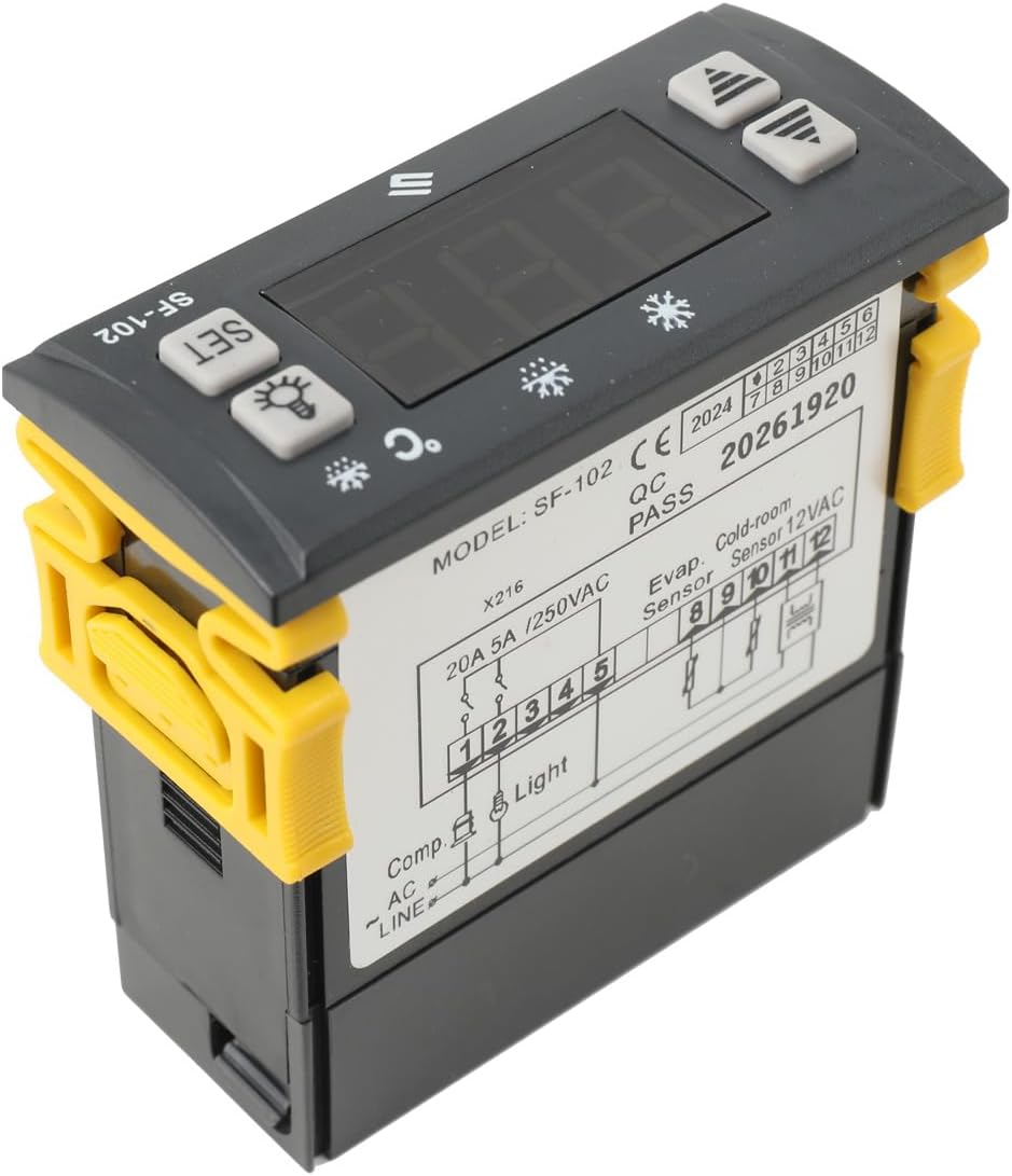 110V Thermostat Temperature Controller SF-102 Digital Display Temperature Regulator Evaporator Fan Controller Defrost Heating Wire Controller