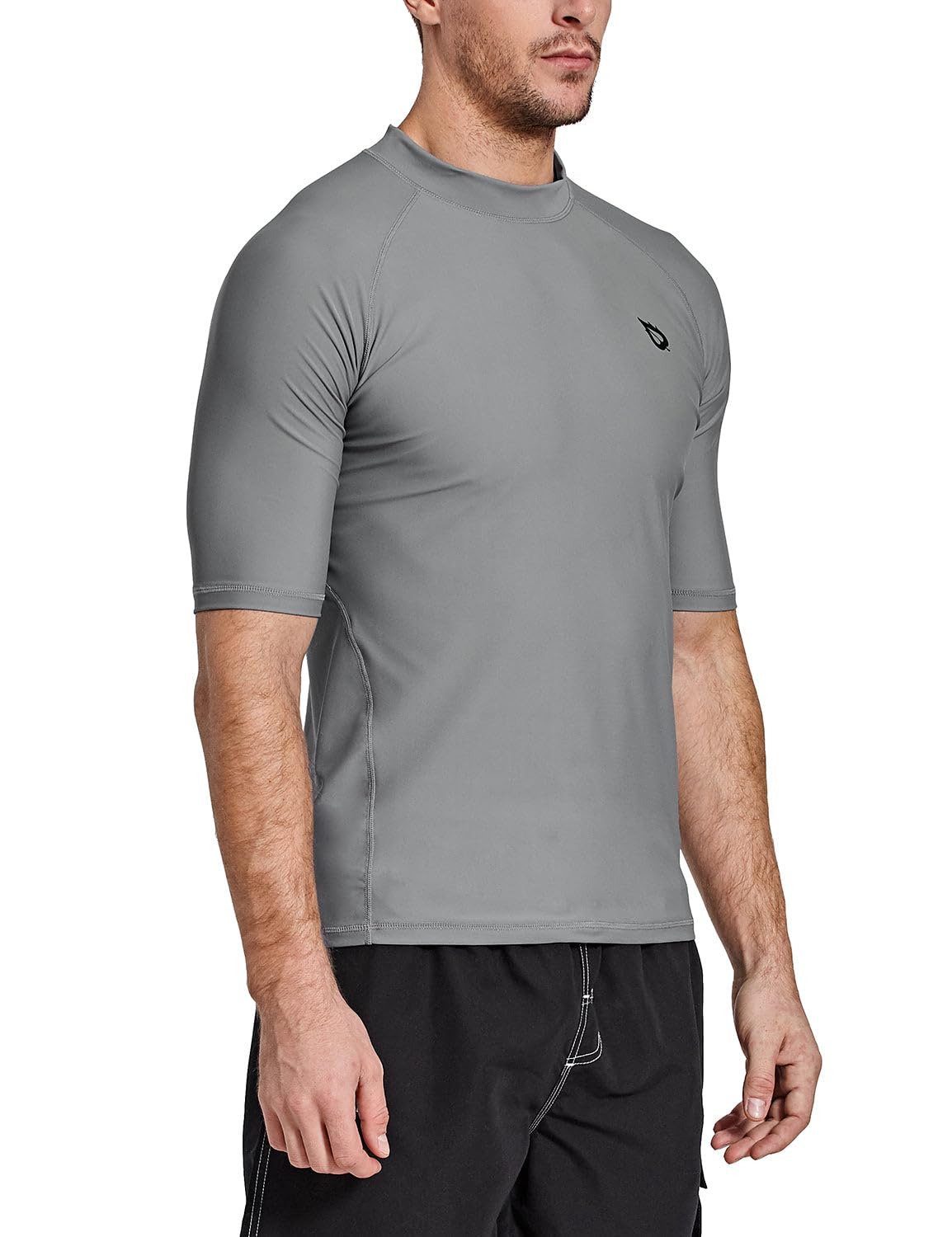 baleaf Camiseta UV para Hombre con protección Solar UPF 50+ de Manga Corta Rashguard para Hombre