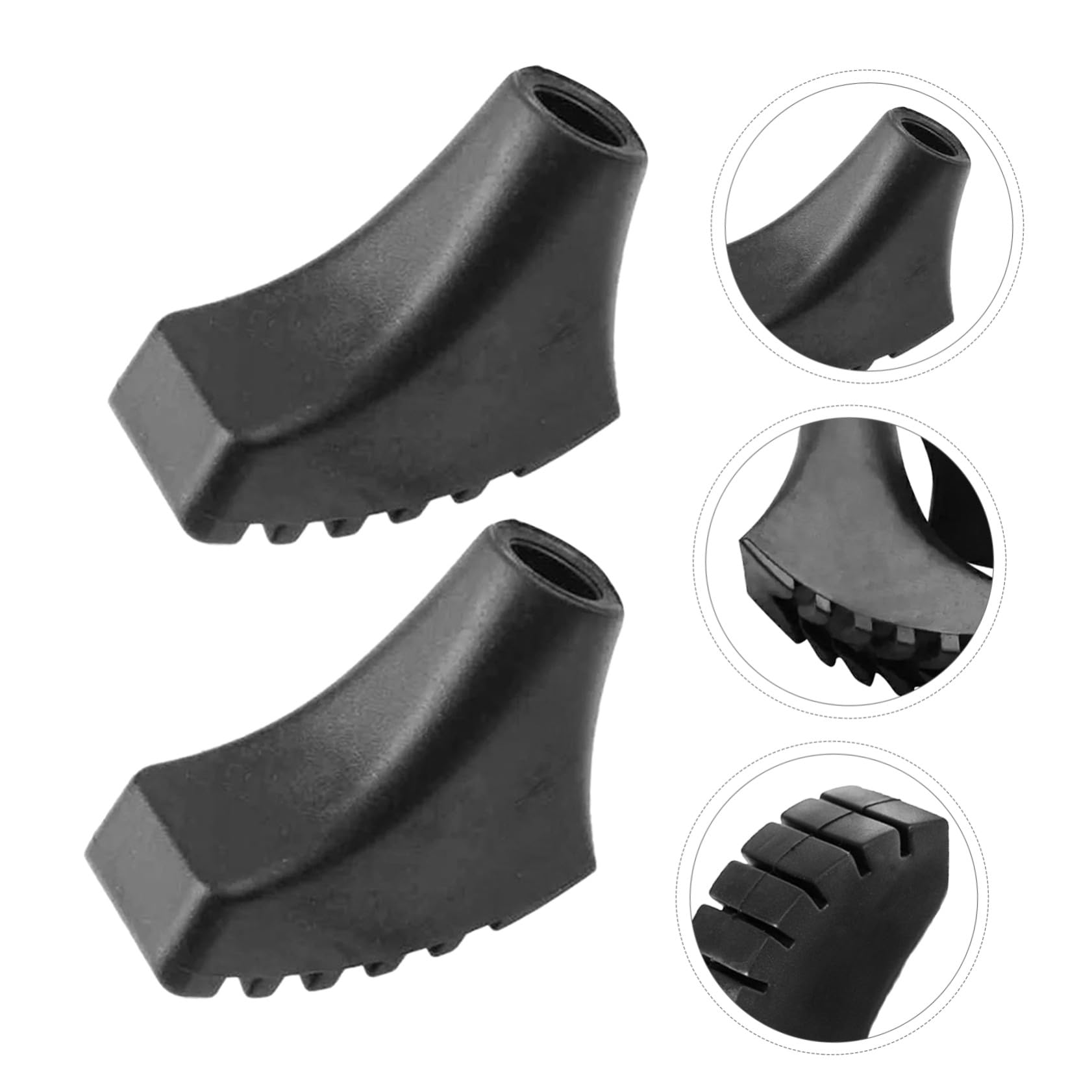 Anneome 12piezas Funda de Goma para Pies de Bastones de Senderismo Puntas de Repuesto Accesorios para Trekking Camping y Escalada
